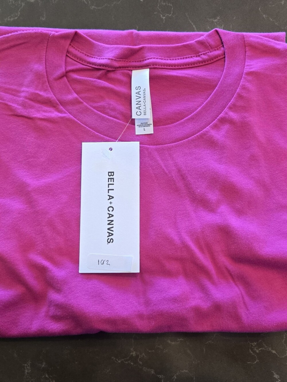 Bella Canvas Fuchsia Crewneck Tee